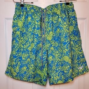 Speedo Pineapple Design Swim Trunks Sz M